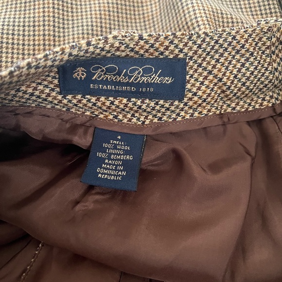 Brooks Brothers slim Glen plaid wool trousers - Picture 13 of 15